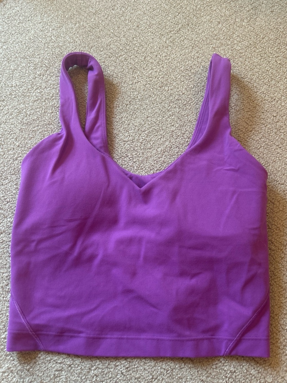 Lululemon Purple Align Cropped Tank